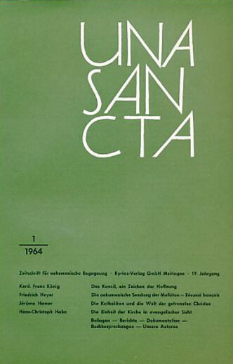 19_Jg_Heft_1_1964_Zeitschrift_fuer_oekumenische_Begegnung
