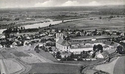 Niederaltaich um 1940 AK-Niederalteich-Original-Fliegeraufnahme1942-bea