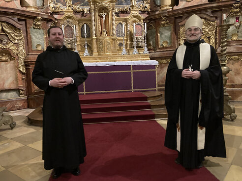 Frater nov. Benedikt Maria und Abt Marianus _IMG_4814